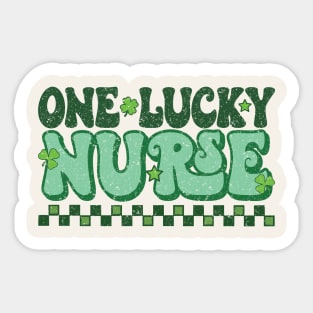 One Lucky Nurse St. Patricks Day Sticker